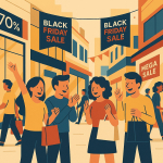 Illustration von Black Friday Sale