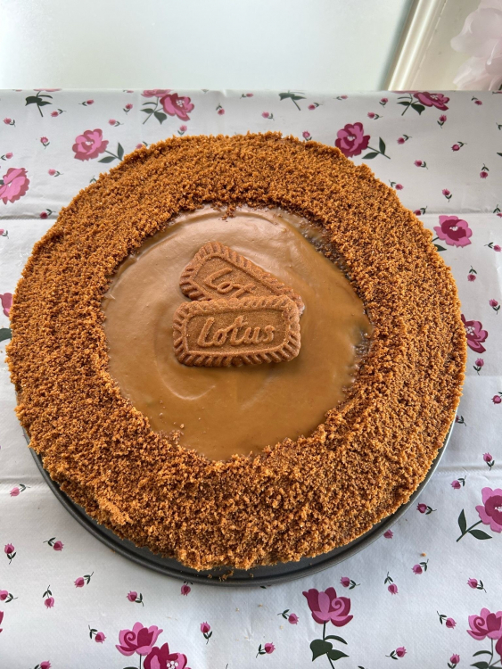 Veganer Lotus Biscoff Cheesecake