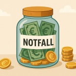 Illustration von einem ersparten Notgroschen