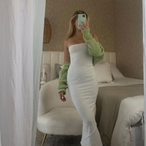Princess Polly white maxi dress